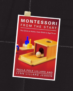 "Montessori from the Start book cover by Paula Polk Lillard and Lynn Lillard Jessen - Insights into Montessori principles for nurturing infants and toddlers."